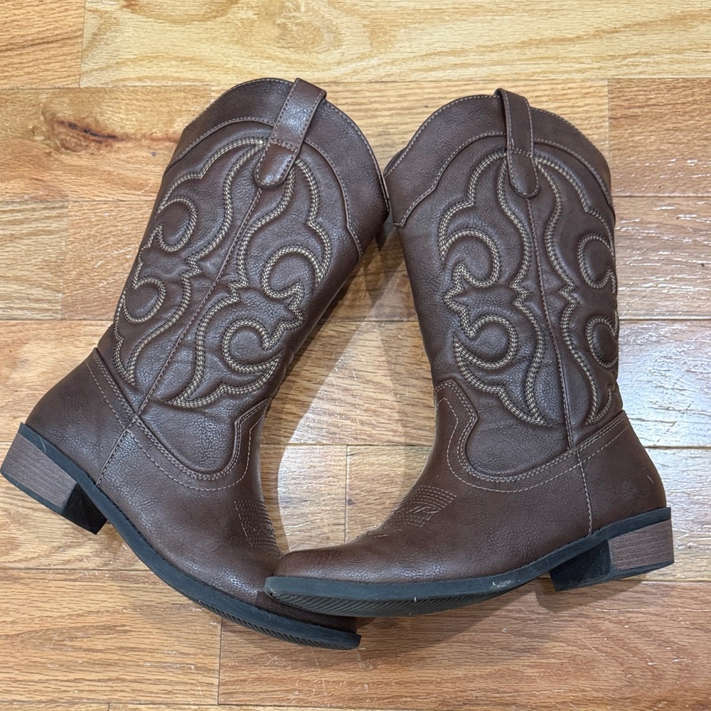 Cat & Jack Cowgirl Boots Sz 4 - Picture 5 of 6